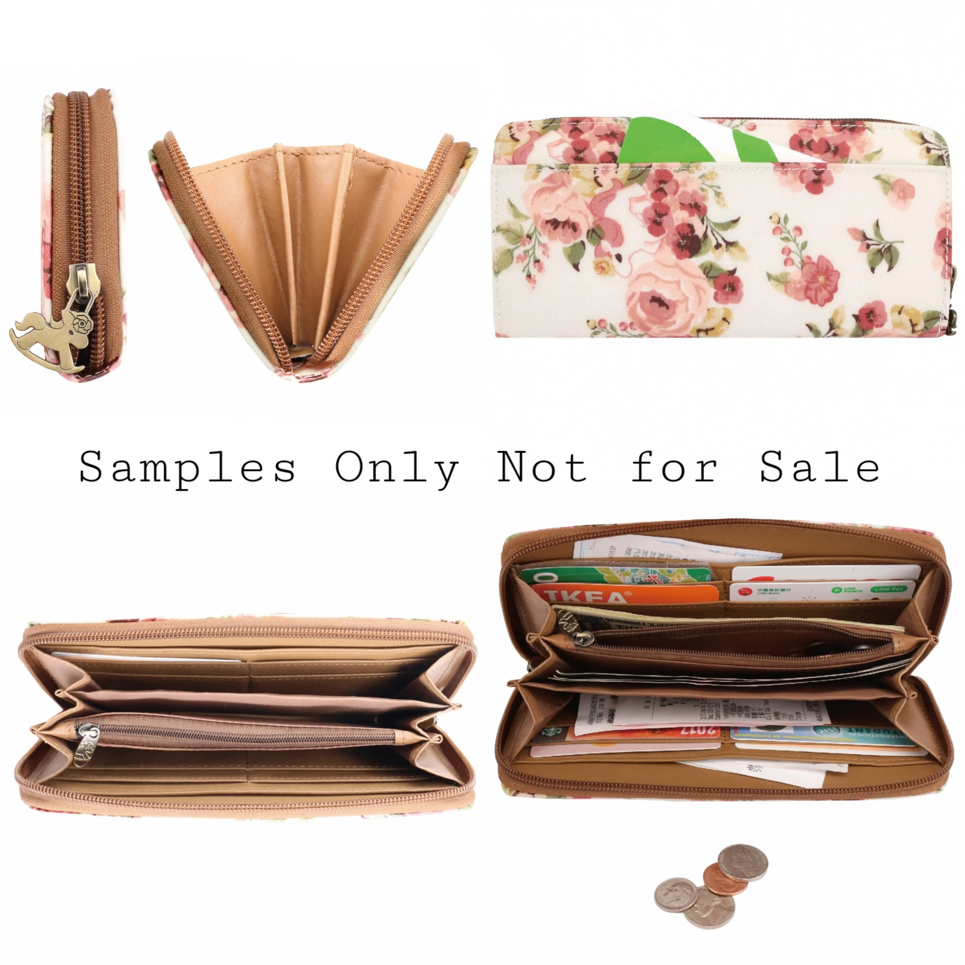 Pink Crumbs & Kittens Long Wallet