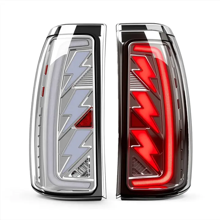 2003-2006 Chevy Silverado Sequential LED Tail Lights | Clear Lens | Start-Up Animation & Dynamic Turn Signal