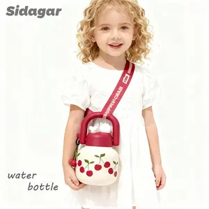 [Sidagar] 23oz Water Bottle – Cute 2-in-1 Lid Design w/ Tea Infuser  | S316L Stainless Steel | Cold/Hot for Hours | Hand Strap & Shoulder Carry | Summer Must-Have for Tea & Iced Drinks dealsforyoudays TikTokShopBlackFriday