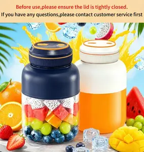 [Ensure the juicer is tightened before use.]Portable USB Rechargeable Juicer Blender Cup – Summer Essential Smoothie Maker