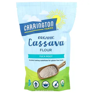 Carrington Farms Organic Cassava Flour, Yuca Root, 16 oz (453.5 g)