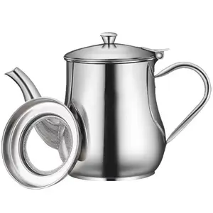 Stainless Steel Oil Pot with Strainer and Lid,Kitchen Oil Dispenser and Bacon Grease Container,Cooking Oil Container,Olive Oil Dispenser,Kitchen Gadget,BBQ Oil Drip Drainer