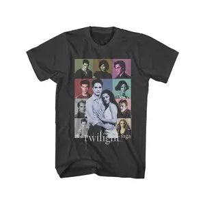 [Twilight Saga T-Shirt] 100% Cotton Twilight Saga Vampire Retro Actor Photo Print T-Shirt |   Loose Fit Breathable Round Neck Tee for Adults, All-Season Casual Wear & Summer Outdoor Activities