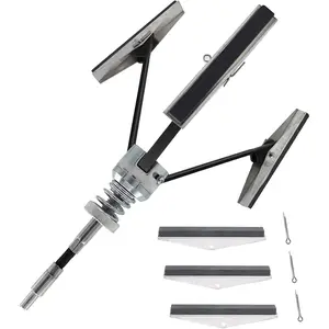 Engine Cylinder Hone Tool 2"-7" Diameter Adjustable Deglazer Kit with 3-Piece 4" Long Stones 220 Grit