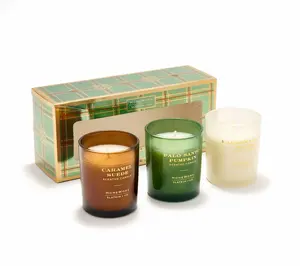 HomeWorx by Slatkin + Co. S/3 New Fall Candles in Gift Box