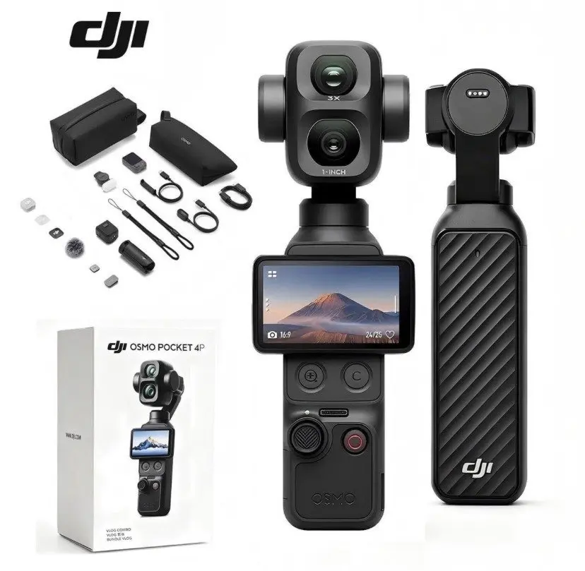 DJI Osmo Pocket Four Pro(4P) Vlog Creator Combo Handheld Stabilizer 103GB