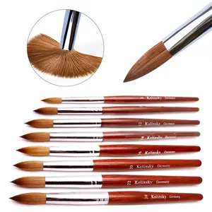 Kolinsky Wood Handle Acrylic Nail Brush Gel Nail Art