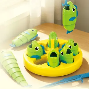 Master Fishing Desktop Game Set, Includes 4 Different Fish Types, 2 Fishing Rods, Educational Parent-Child Interactive Toy