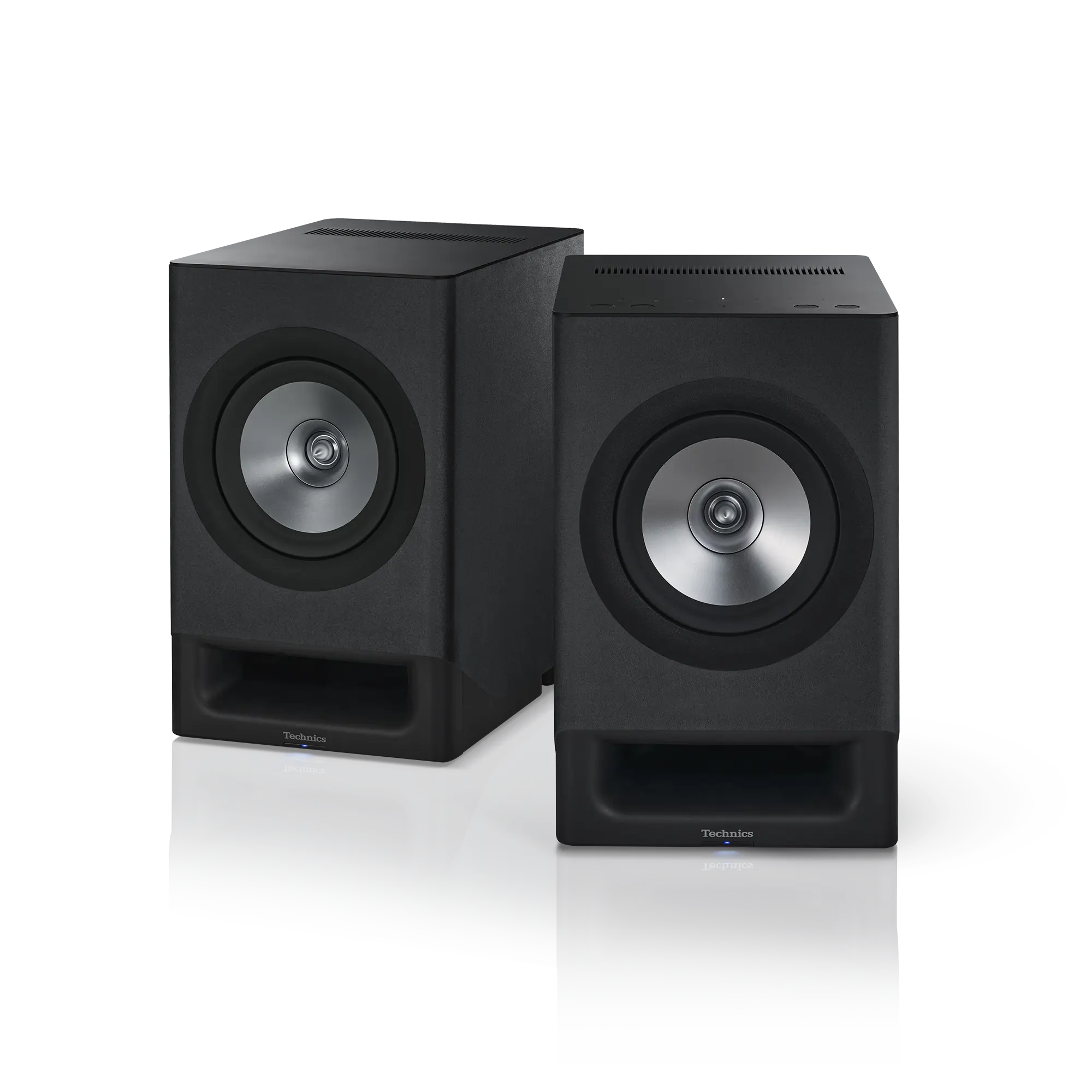 Technics SC-CX700 Premium Class Wireless Powered Speaker Pair - Wood Construction, Streaming Capability, Chromecast Support, Built-In Amplifier & Radio, Subwoofer, Custom Cable, Remote Control, Easy Connection for Music Setup, Bass Speakers