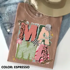Comfort Colors Mama TShirt, Mothers Day Gift, Mom T-Shirt, Retro Mama TShirt, Gift For Mom, Retro Y2K Mama Tee