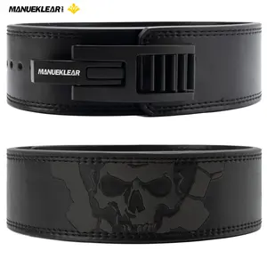 MANUEKLEAR Lever Lifting Belt for Man and Women, Weightlifting with Adjustable Heavy Duty Buckle, Professional Weight Lifting Belt