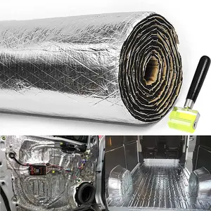 394mil 43Sqft Car Sound Deadener Deadening Mat Noise and Heat Shield Insulation Closed Cell PE Foam Vibration Dampening Material for Car Hood Trim Roof Door and Trunk