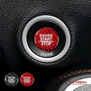 Dodge Challenger/Charger/Durango 2015+ Carbon Fiber Start Button Cover