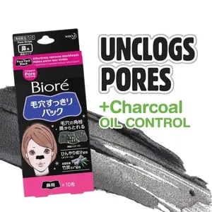 Kao-Biore Nose Pore Strips Pack for White & Black Heads 10pcs