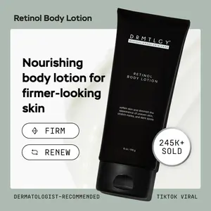 DRMTLGY Retinol Body Lotion 6 oz with Shea Butter and Ceramides Skin Care Hydrating DRMTLGY Retinol Body Lotion 6 oz with Shea Butter and Ceramides Skin Care Hydrating