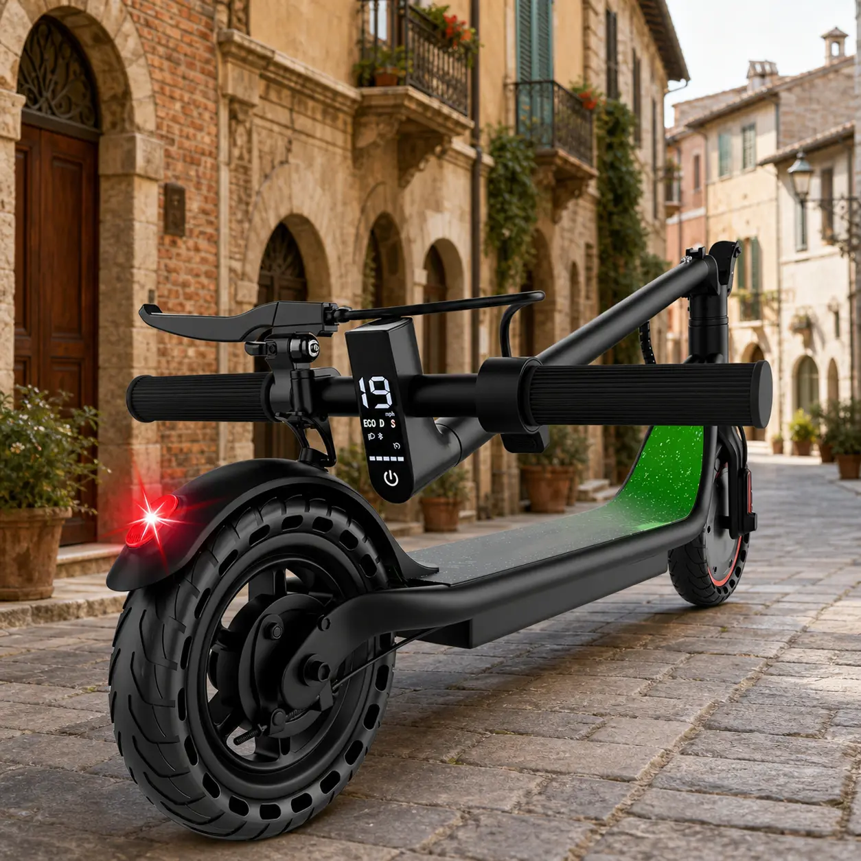 A350W Electric Scooter for Adults | 19MPH Fast Speed, Long Range, 8.5" Solid Tires, App Control & Double Braking