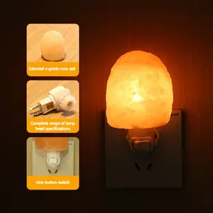 Himalayan Salt Bedside Lamp, Warm Soft Night Light, Gentle Glow for Relaxation, Ideal for Late Nights and Sleep Support