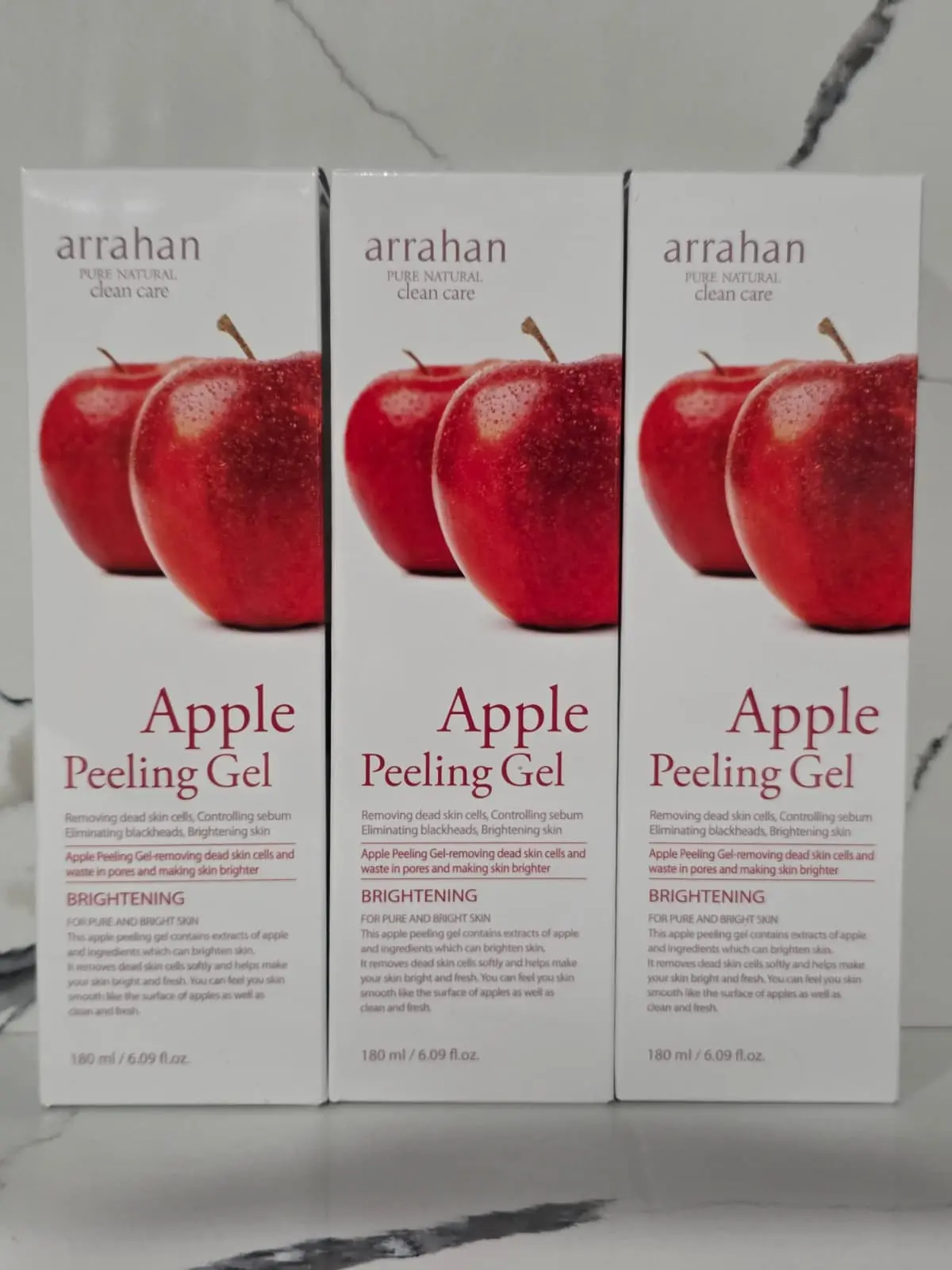 3 Apple Peeling Gel 180ml / 6.09 fl.oz Sebum Blackhead Management Moisturizing Gel