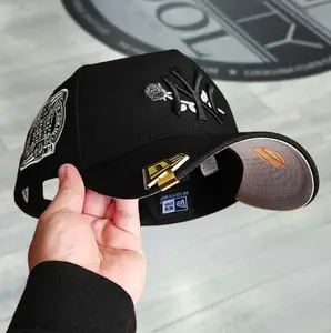 New Era New York Yankees 9FIFTY Black  Baseball Cap - World Series Patch Streetwear Hat, cap for men and women