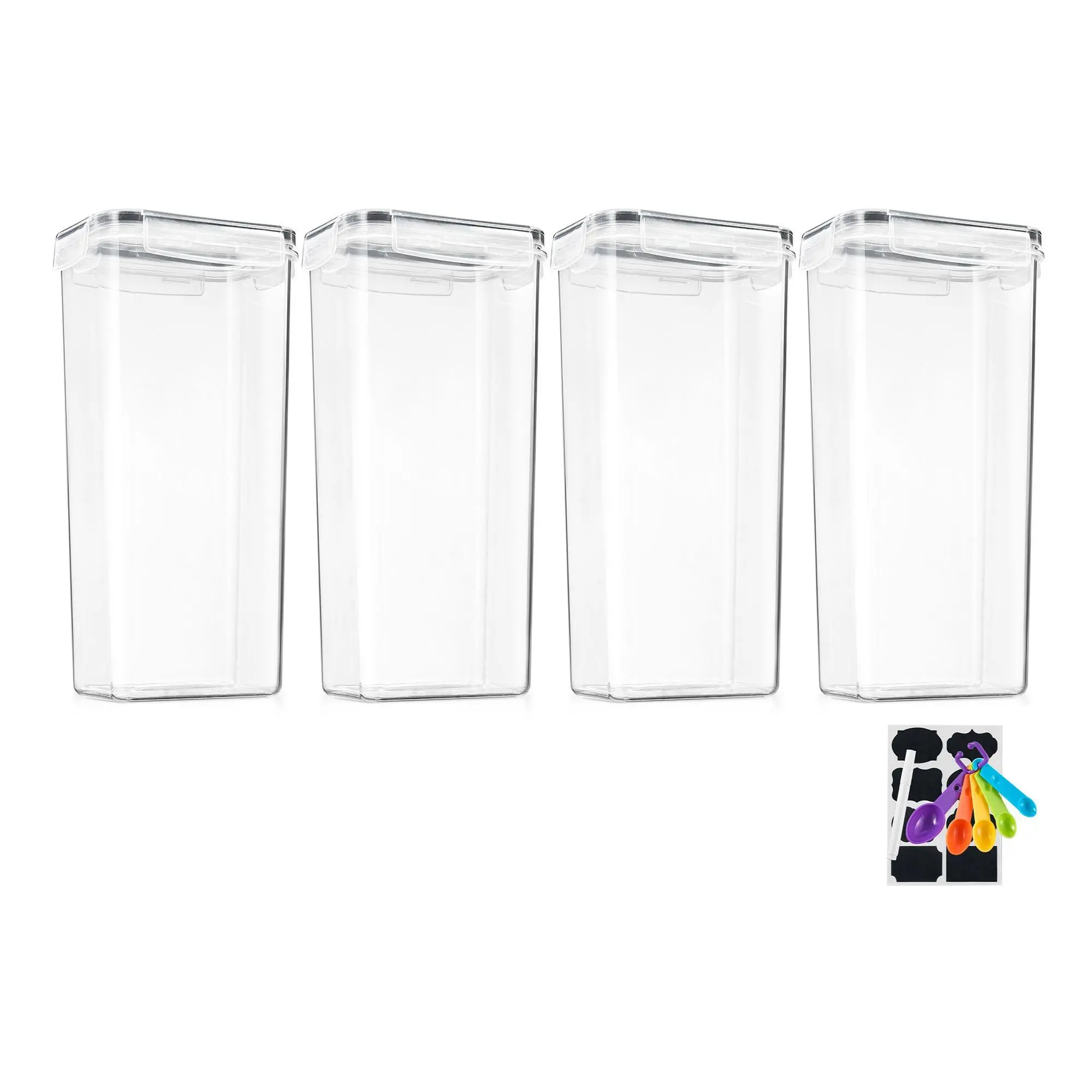 Sorbus 4 Pack A irtight Cereal Dispenser Set w ith Lids Sorbus 4 Pack A irtight Cereal Dispenser Set w ith Lids