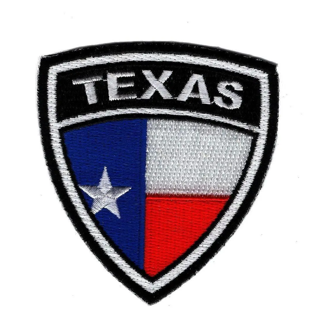 Texas Flag Shield 3 inch iron on Sew on Patch