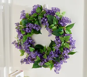 Martha Stewart 26" Indoor/Outdoor Lilac & Leaf Wreath