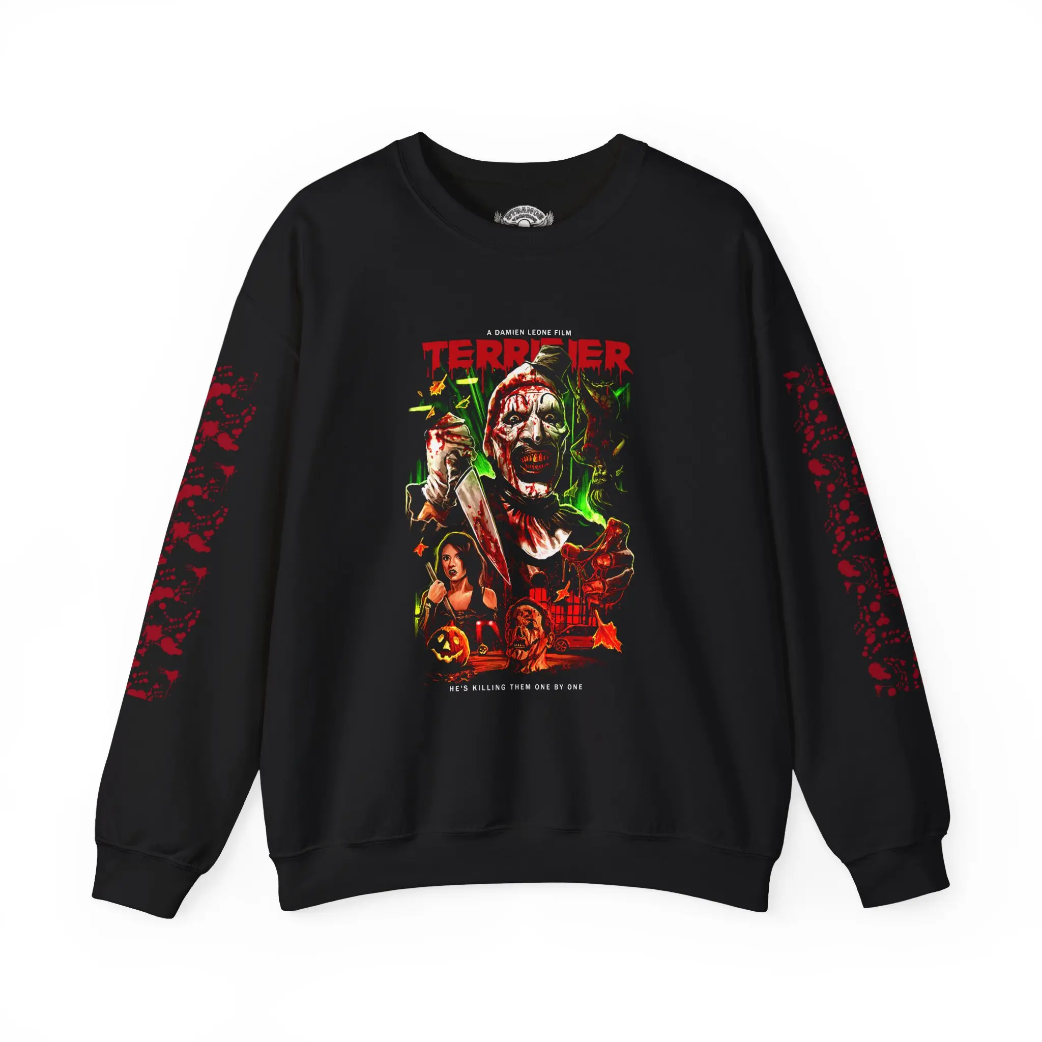Terrifier Art The Clown Killing Them One By One Unisex Heavy Blend™ Crewneck Sweatshirt