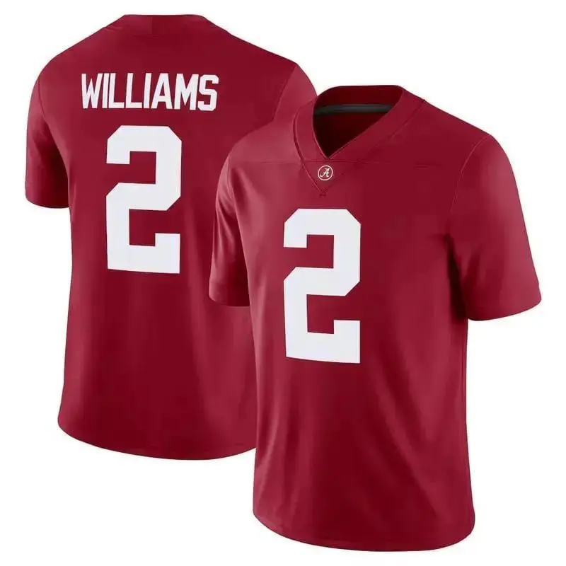 [Football Jersey] Crimson & White College Football Jersey – Game Day Fan Shirt, Tailgate Outfit