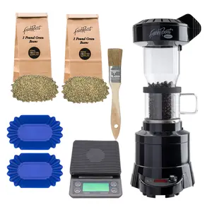 Fresh Roast SR540 Bundle - Includes SR540/800 Glass Extension Tube, Bean Scale, 2 Sample Trays, & 2 Pounds of Beans for Detailed Coffee Preparation