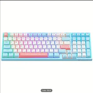 ONIKUMA Professional Game Keyboard USB Wired Keyboard With RGB Backlit Frosted Key Cap 98 Key Game Keyboard Game Player PC Special Laptop Mechanical Keyboard Typewriter
