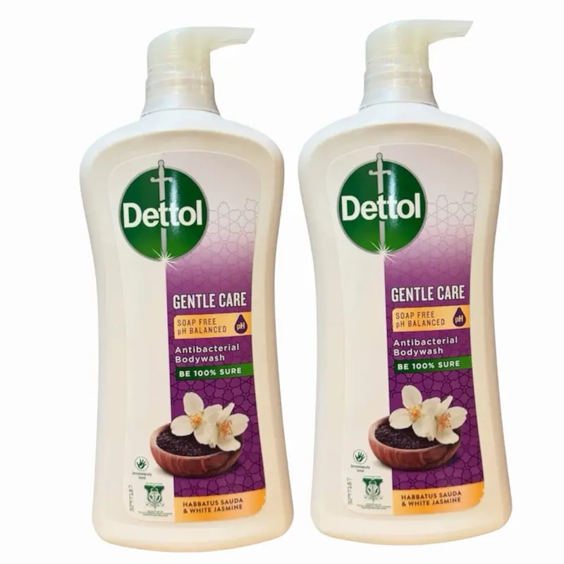 Dettol Antibacterial pH-Balanced Body Wash Cleanser, Habbatus Sauda & White Jasmine Scent, 900ml, Hydrating Bright Formula, Rose-Infused Cosmetic, Suitable for All Skin Types - Limited Edition - Choose Below