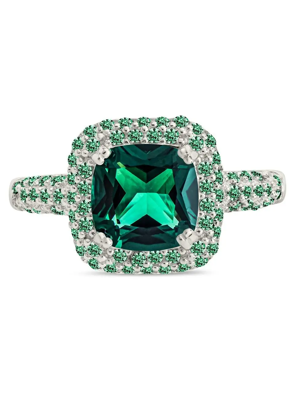 Sterling Silver Emerald CZ Legacy Ring Sterling Silver Emerald CZ Legacy Ring