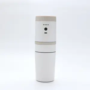 Portable Espresso Machine with Built-in Grinder | Mini Electric Coffee Maker for Travel & Camping | Battery Powered Coffee Maker