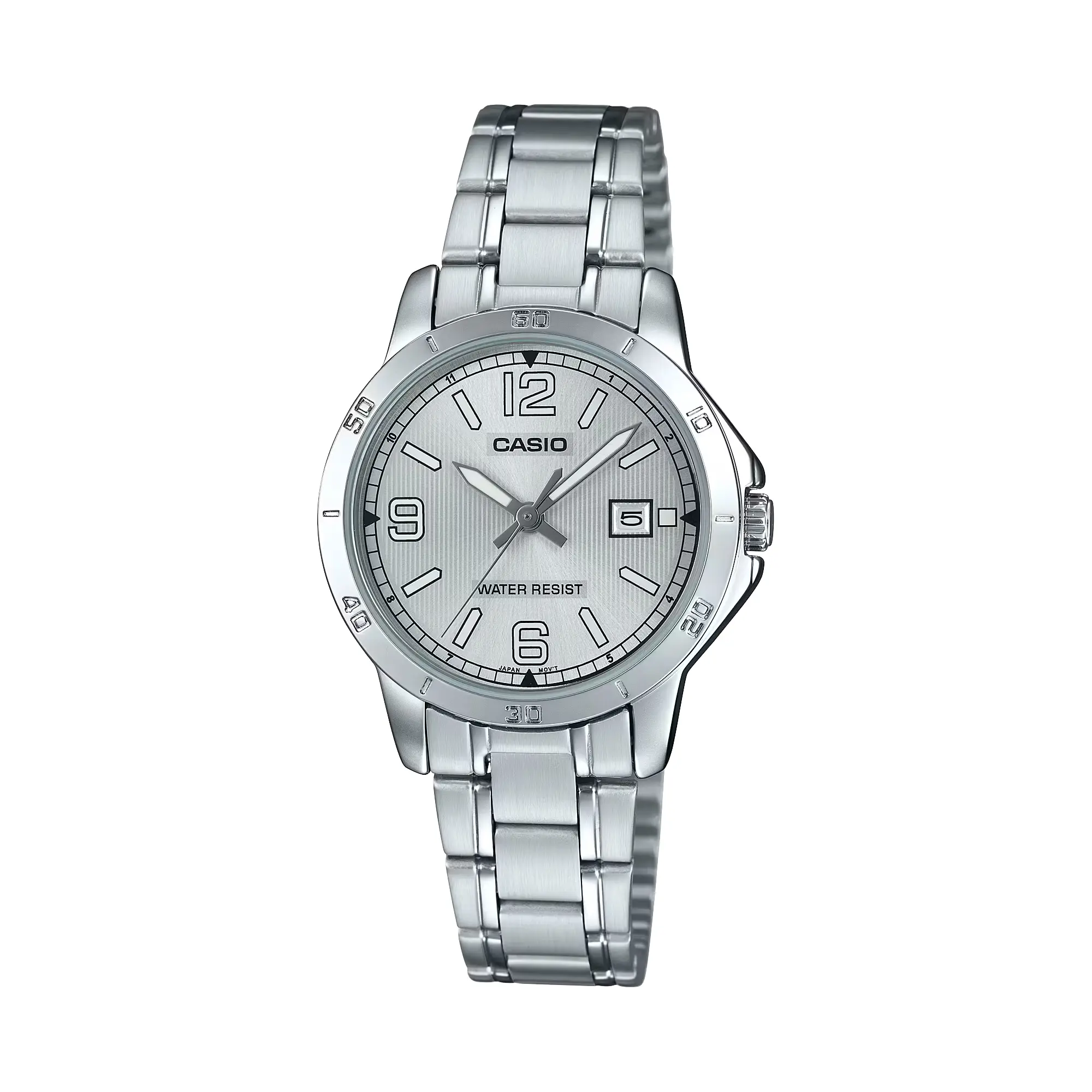 Casio Women’s Silver Dial Stainless Steel Analog Watch - LTP-V004D-7B2UDF