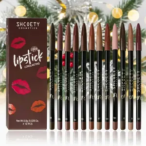 SHCOETY Cosmetics Long Lasting Matte Lip Liner Set TintecLip Liner Easy Coloring Suitable for All Occasions Lip Makeup Girls and Women Makeup Accessories Lightweight Lipliner Lip Liner Kit Cosmetic