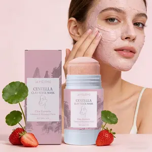 Centella Asiatica Clay Stick Mask - Gentle Deep Cleansing, Pore Refining, Exfoliating & Soothing Formula for Smooth Radiant Skin - Quick Application, Mess-Free, Perfect for Pre-Makeup & All Skin Types30g