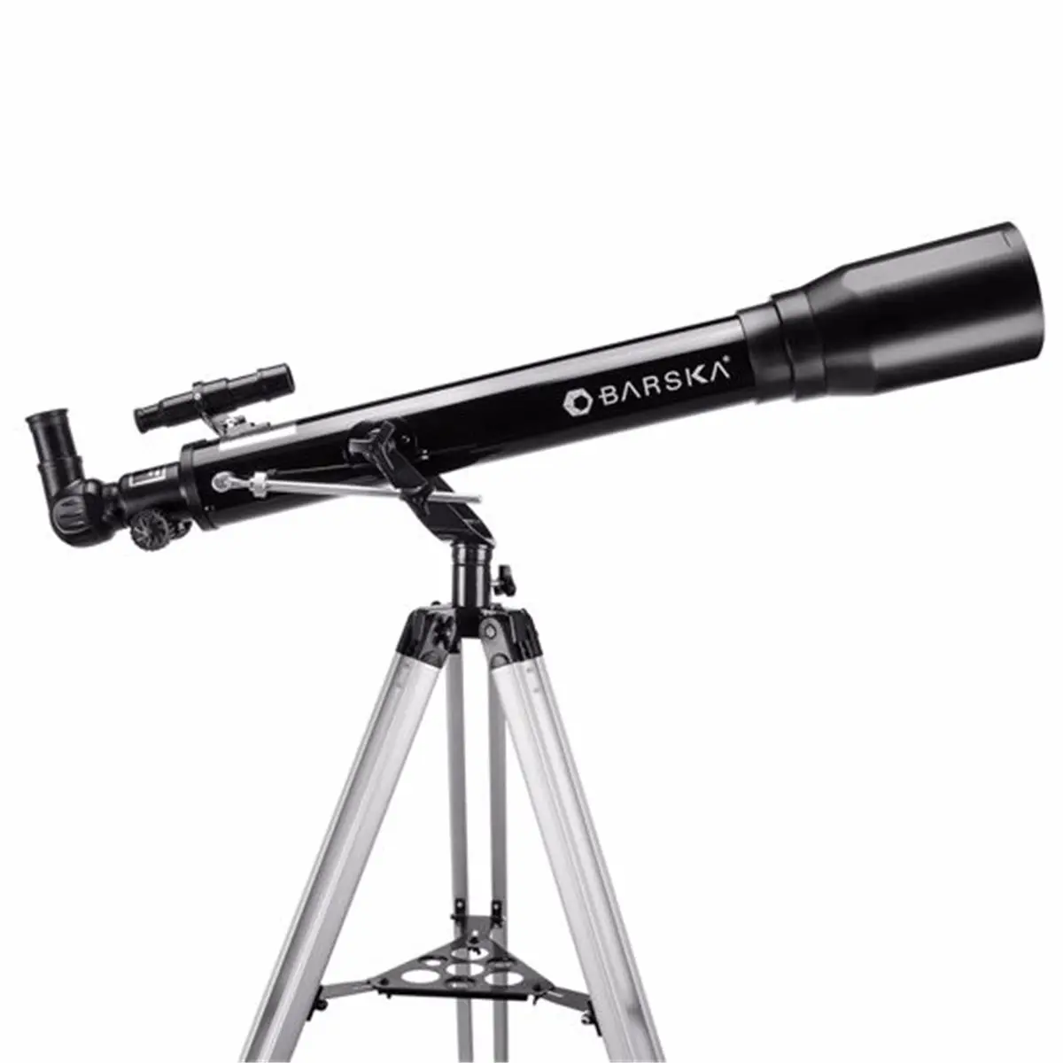 212 MAIN Barska 70070-525 Power Starwatcher Refractor Telescope - Black Matte, Max Power, Deep Sky Observation Tool for Educational & Office Use