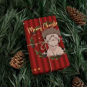 Anime Sukun4 Christmas Gift Wrap Paper, Anime Christmas Gift Wrap Paper, Anime Gojo Valentine gift wrap, JJK Anime Movie Gift Wrap for Fan