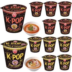 OTTOGI K-Pop Star's Secret 6 Pack Spicy Beef Flavor & Beef Udon Flavor To Choose Glass Noodles 37.8g Each Low Calorie Non-Fried Mung Bean Potato Starch Korean Instant Pansit Food