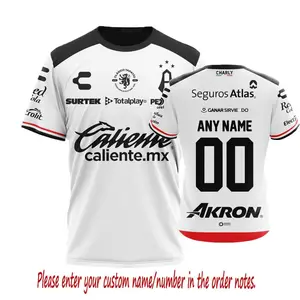 LIGA MX Atlas F.C Special Shirt 3D 2025-26 White Design
