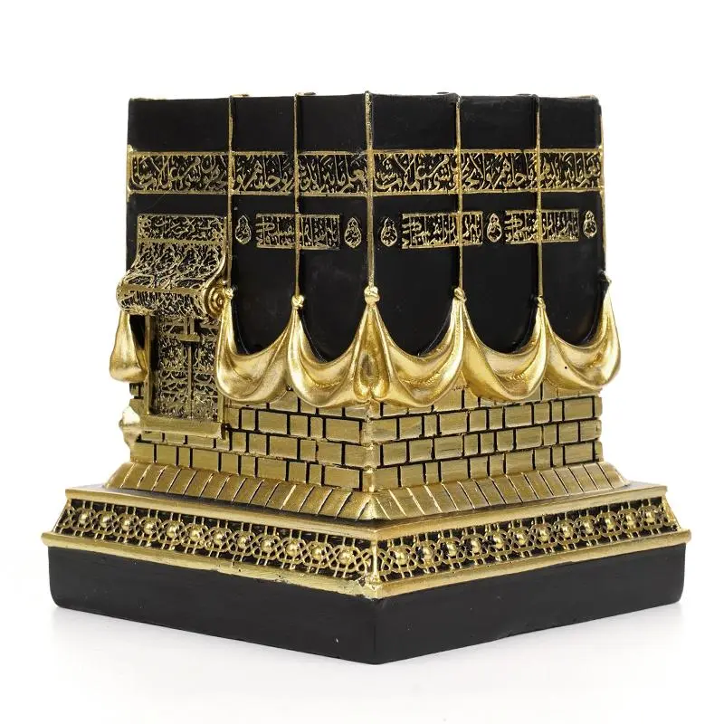 Ramadan Decorations Celestial Kaaba 3D Replica Model, 1 Count Eid Decorative Islamic Theme Resin Home Decoration, Muslim Table Art Decor, Eid Gift, Eid Mubarak Decor, Home Decor, Religious Ornaments, Religious Collectibles, Ornate Religious Decor