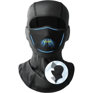Balaclava Ski Mask with Movable Face Cover, Windproof UV Dustproof Motorcycle Mask, Breathable Moisture Wicking Hood for Outdoor Work, Skiing, Running, and Tactical Training
