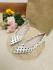 Women's Fashion Pointed Toe Polka Dot Slip-On Flats, Soft Sole Comfortable Casual Shoes for Spring 2026, Versatile Low Heel Sneakers