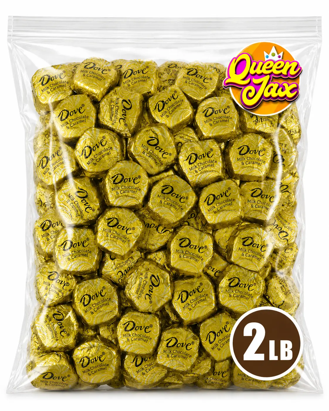 Milk Chocolate & Caramel Chocolate Candy-2 LB Bulk- Individually Wrapped