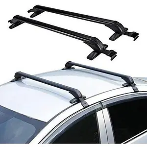 Top Roof Rack Cross Bar, 2Pcs for Honda Civic 2006-2020 Car Top Roof Rack Universal Cross Bar Roof Rack 99.2bs, Cross Bar Luggage Carrier Lock (Black) Automotive Vehicle Replacement