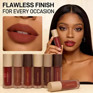 Matte Liquid Lipstick Trio | 3-Piece Set with Stunning Colors, Fade-Resistant & Transfer-Proof | Long-Lasting Pigment | Essential for Students & Professionals | Creates Captivating Looks | Unisex Premium Lip Kit, Perfect Christmas Gift Set.