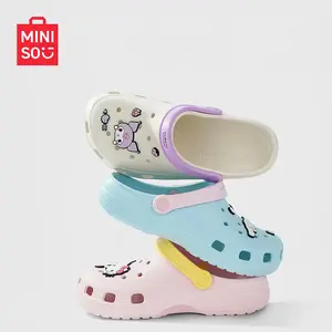 MINISO SR Fashion Clogs & Slide Sandals, Summer Thick Bottom Platform Shoes with Height Boost, Non-Slip Lightweight EVA Design for Beach & Daily Wear, Cute Kawaii Style, Comfortable All-Day Wear, Perfect Summer Footwear for Women,#Summervibes
