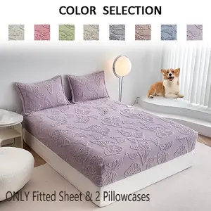 Spring Summer Bed Sheet Set, Anti-Pilling Butterfly Pattern Design, King/queen Size Deep Pocket (height 11.81-13.39"), Breathable Comfort Fit