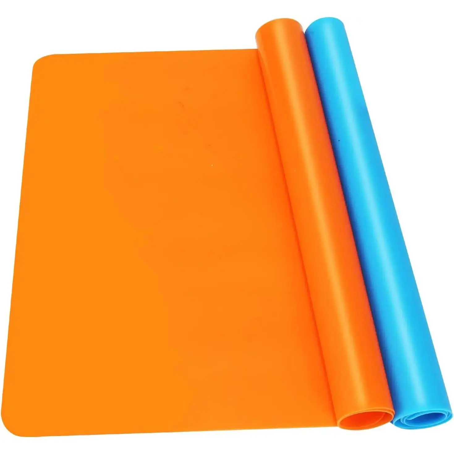 2Pack Silicone Mats, Premium Silicone Mat for Crafts, 15.7"x11.8" Playdough Mat, Silicone Sheet for Crafts, Liquid, Resin Jewelry Casting Molds Mat, Nonstick & Nonslip Table Protector