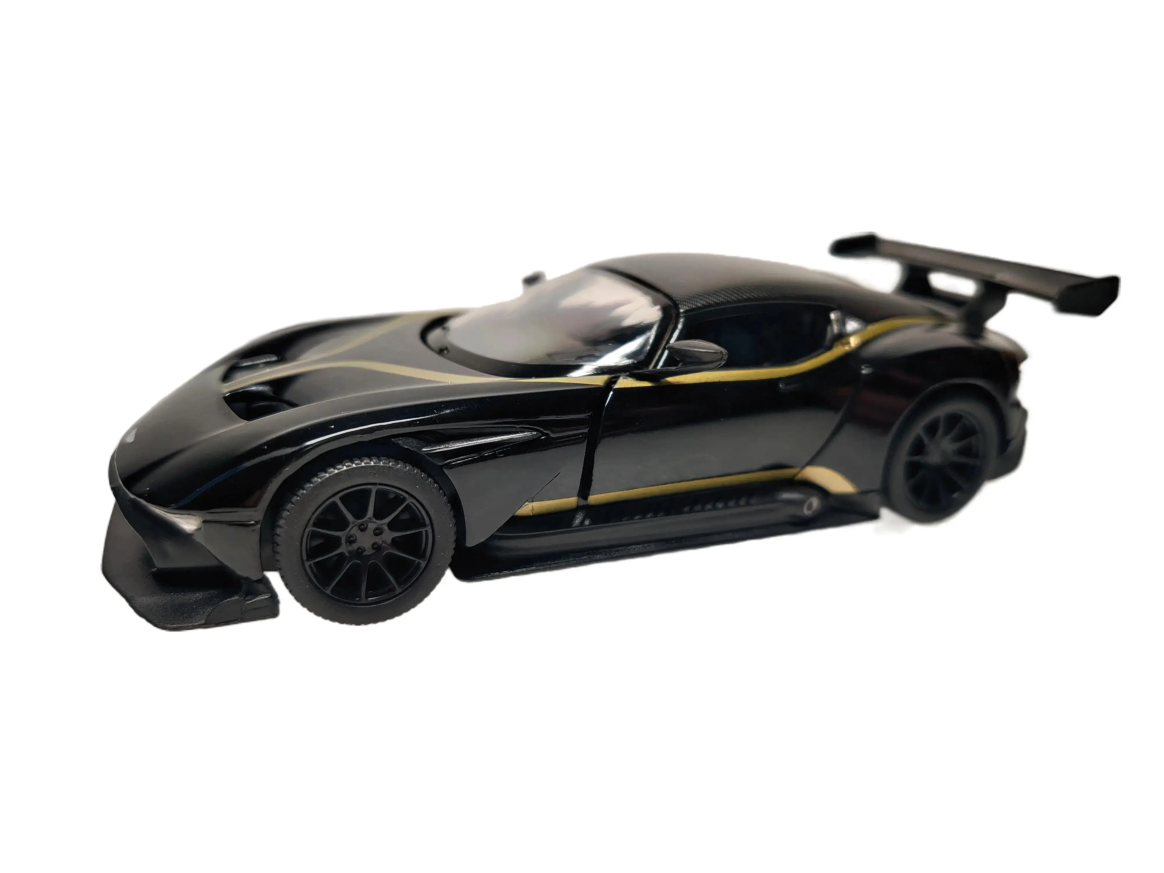 KINSMART 1:38 Scale 5" Aston Martin Vulcan with Printing, Black Color diecast